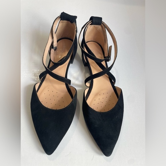 Geox Shoes - Geox Respira Charyssa Ballerina Pumps Black Suede 39.5 / 8.5